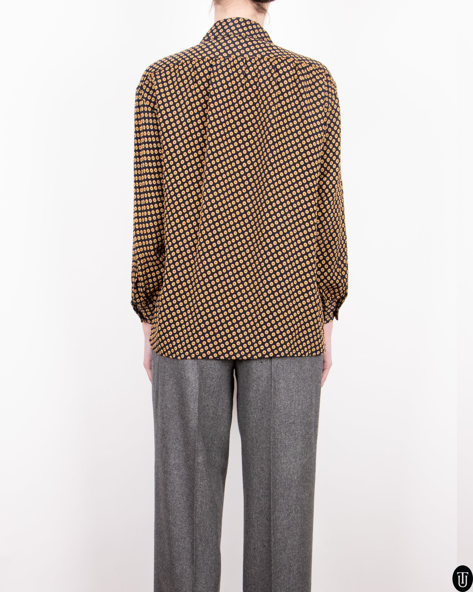 80s Yves Saint Laurent Blouse S