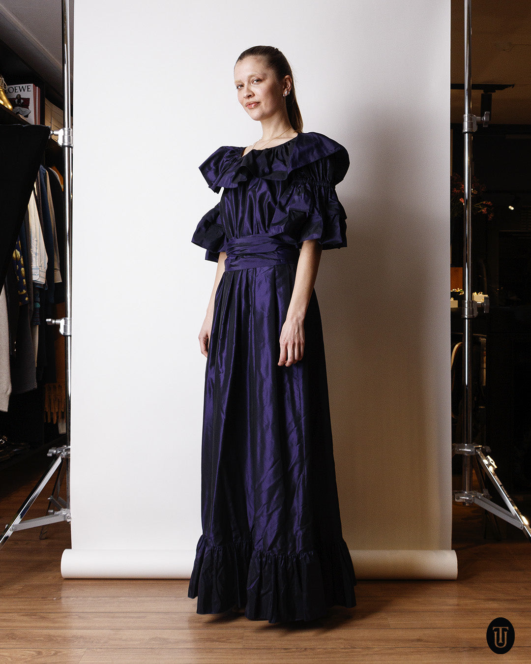 70's Saint Laurent Rive Gauche Silk Gown M