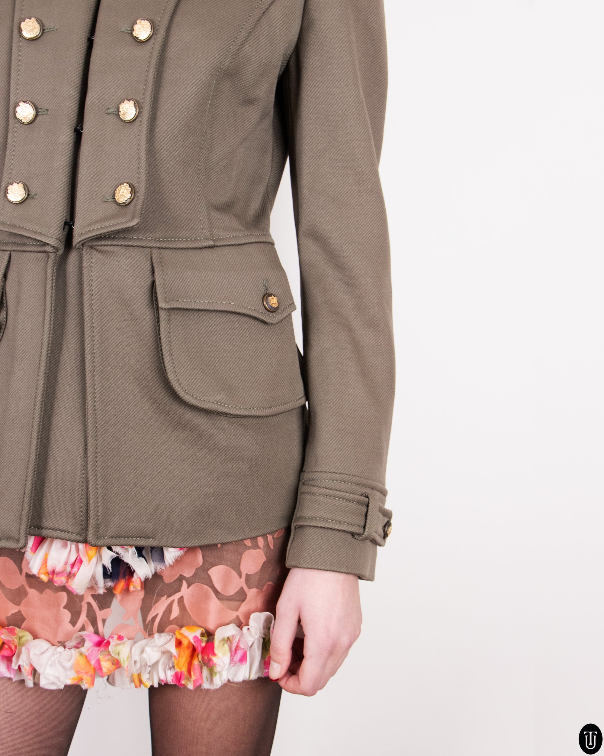 90s Dolce & Gabbana Utalitarian Wool Jacket M