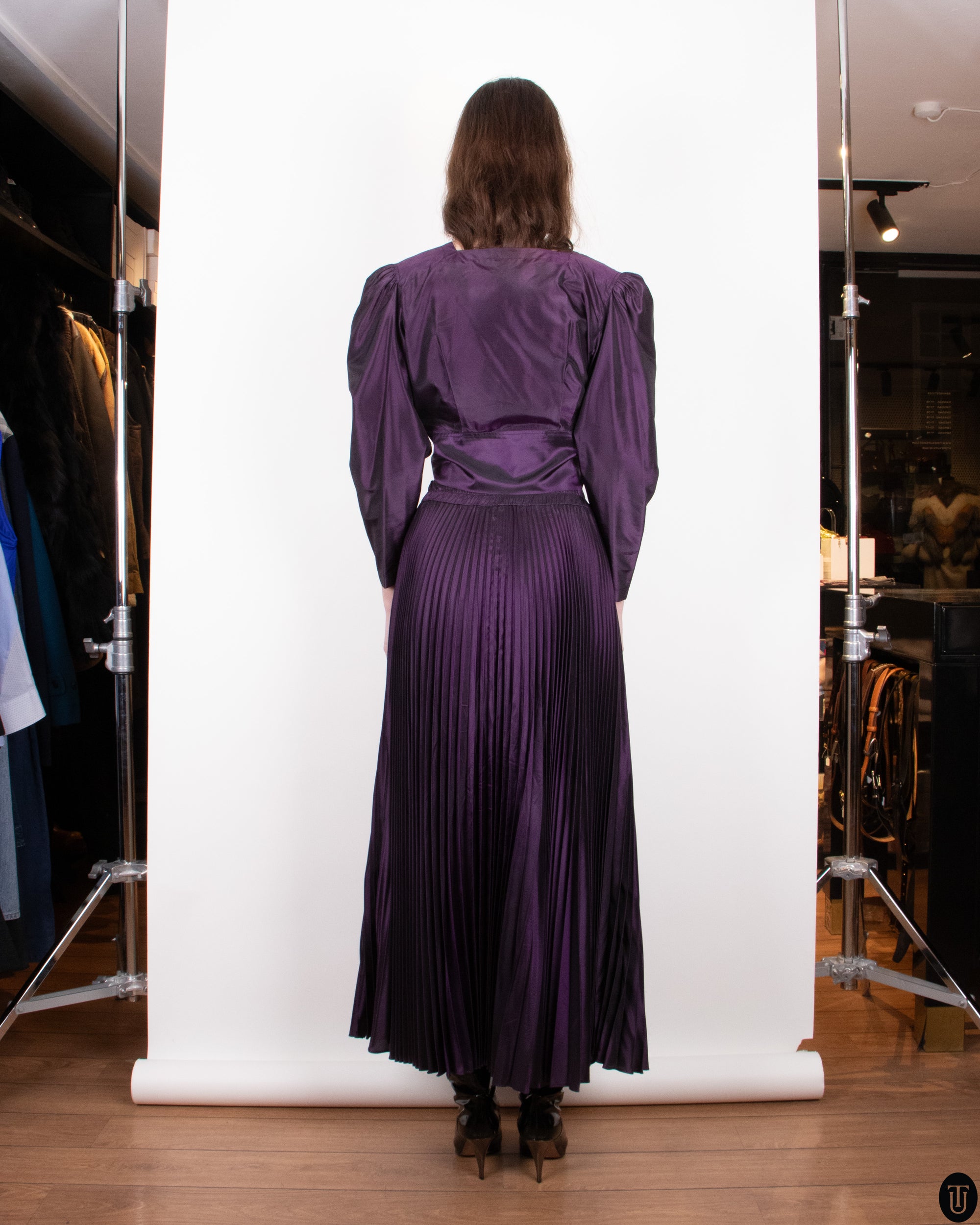 80s Yves Saint Laurent Skirt Set S