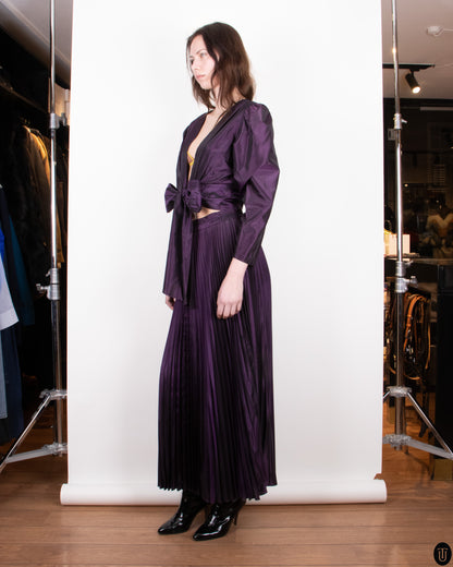 80's Yves Saint Laurent Skirt Set S