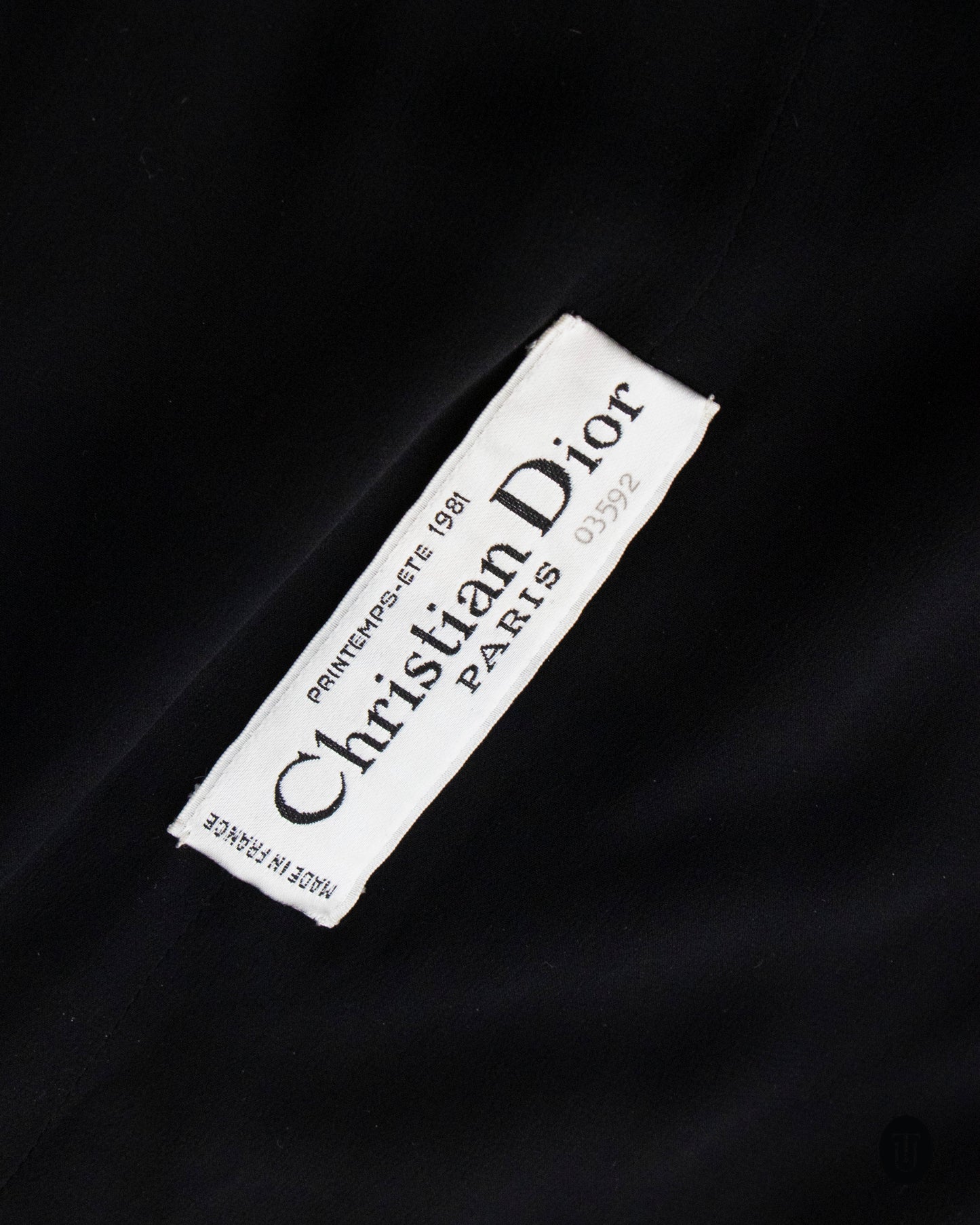 80's Christian Dior Silk Couture Cocktail Dress XS