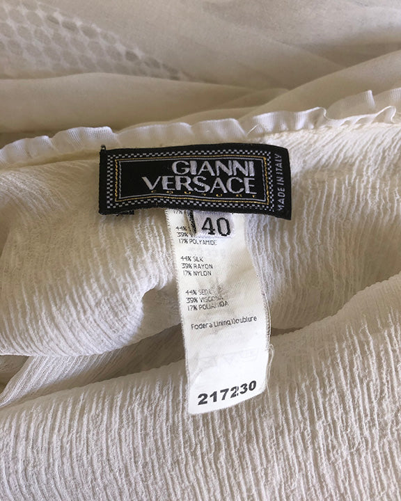 90's Gianni Versace Couture Silk Mini Dress XS