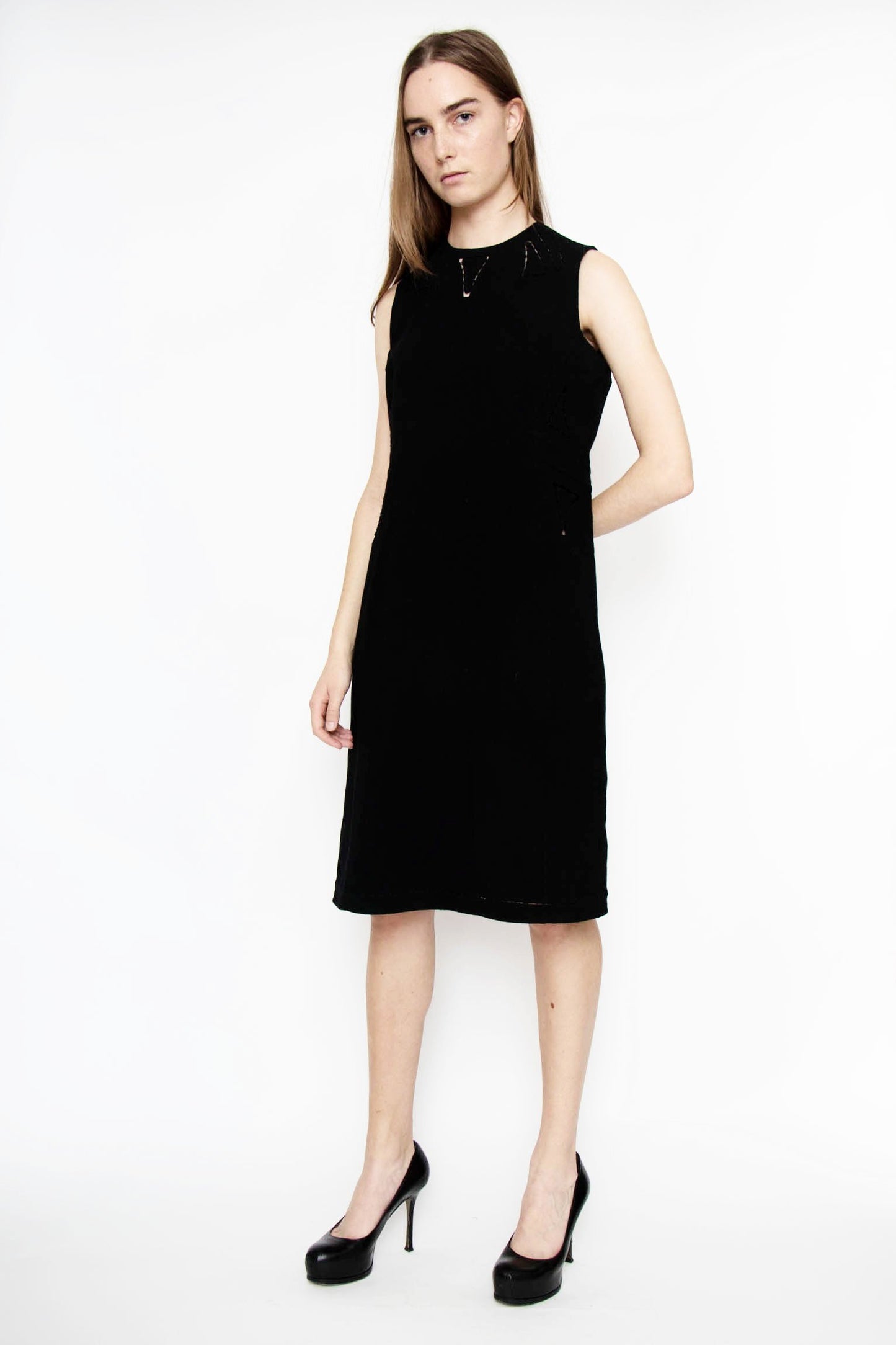 00's Chado Ralph Rucci Wool Dress XS