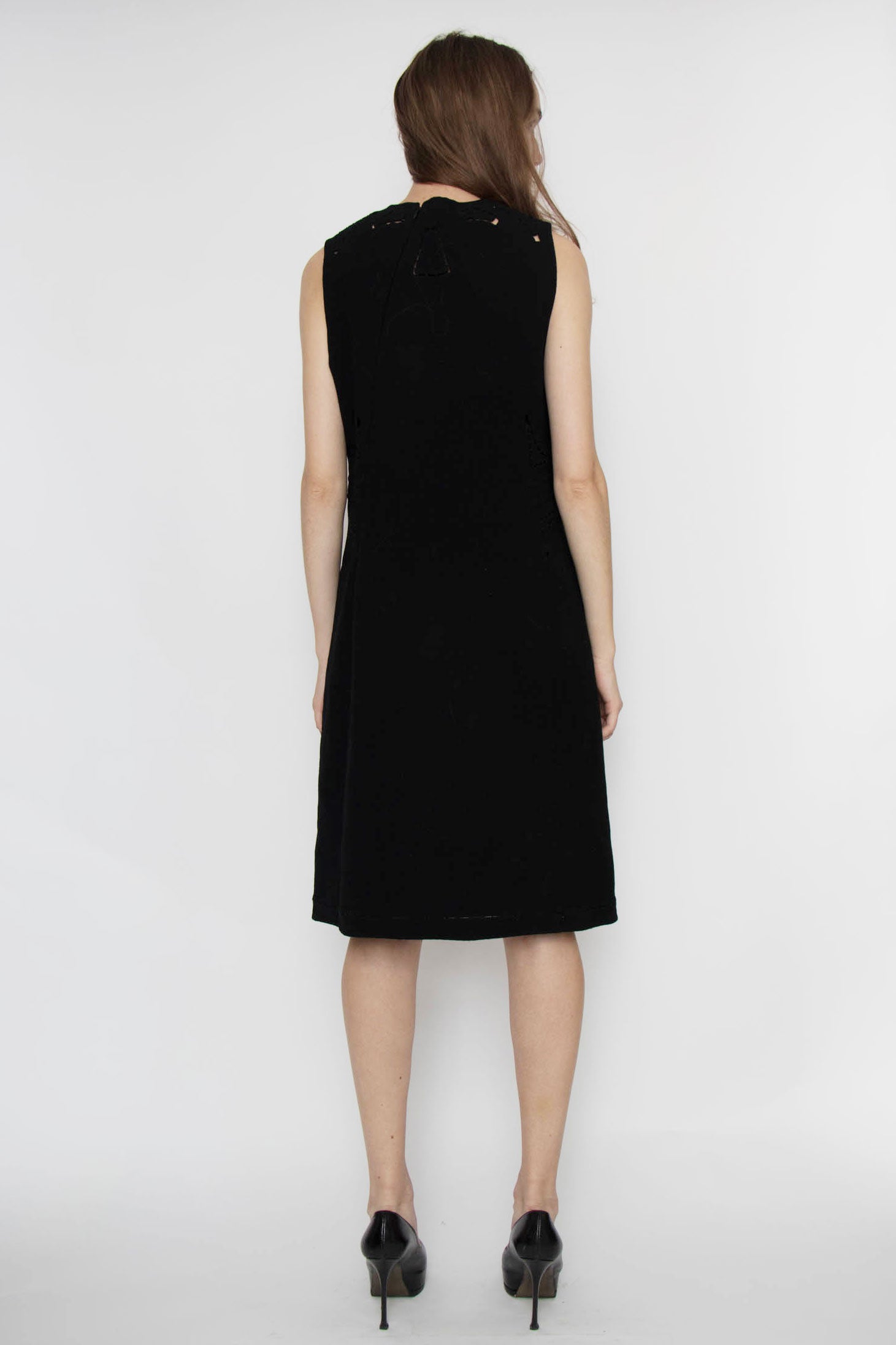 00s Chado Ralph Rucci Wool Dress XS