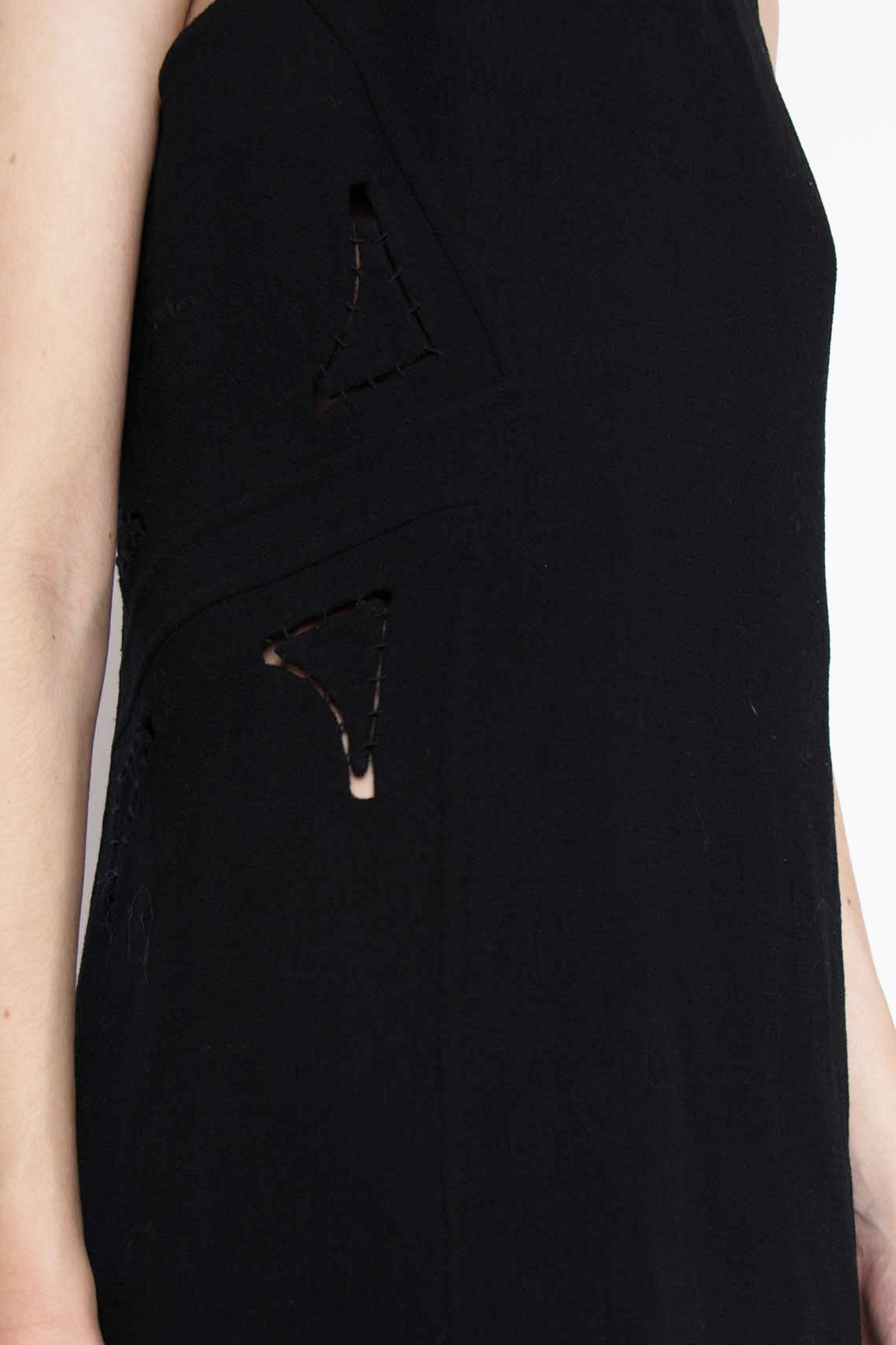 00s Chado Ralph Rucci Wool Dress XS