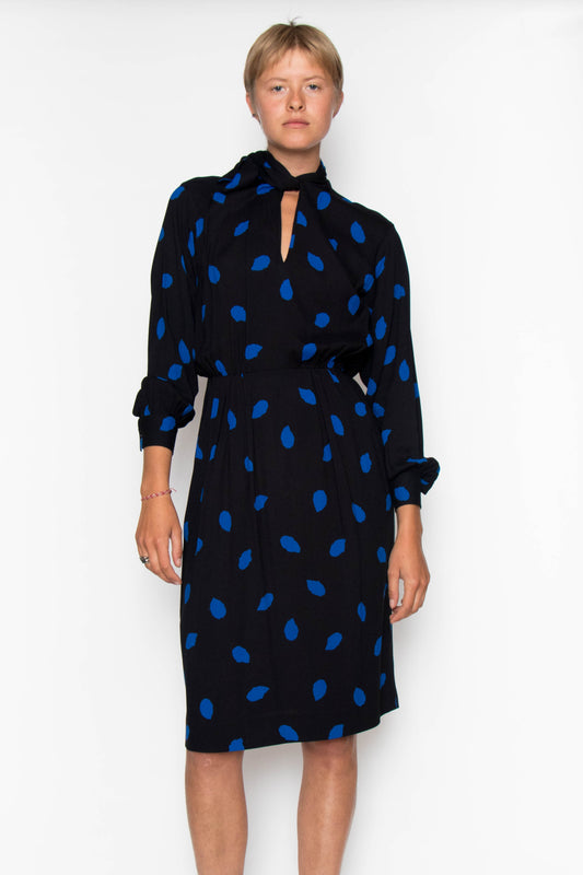 80's Yves Saint Laurent Silk Dress S