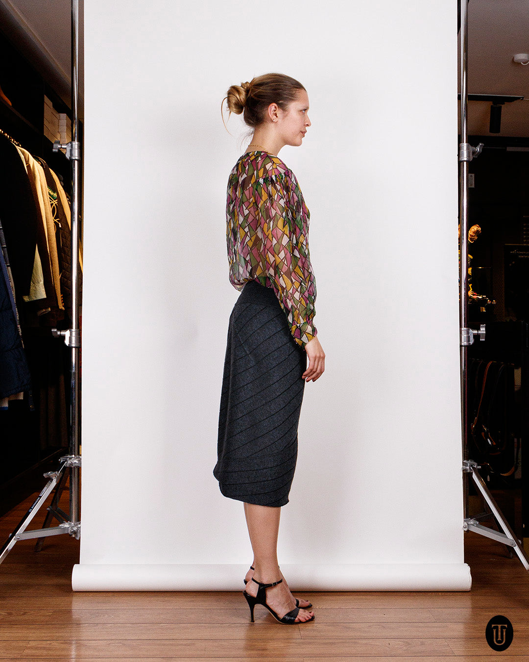 80's Alaïa Knitted Pencil Skirt S