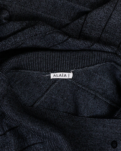 80's Alaïa Knitted Pencil Skirt S