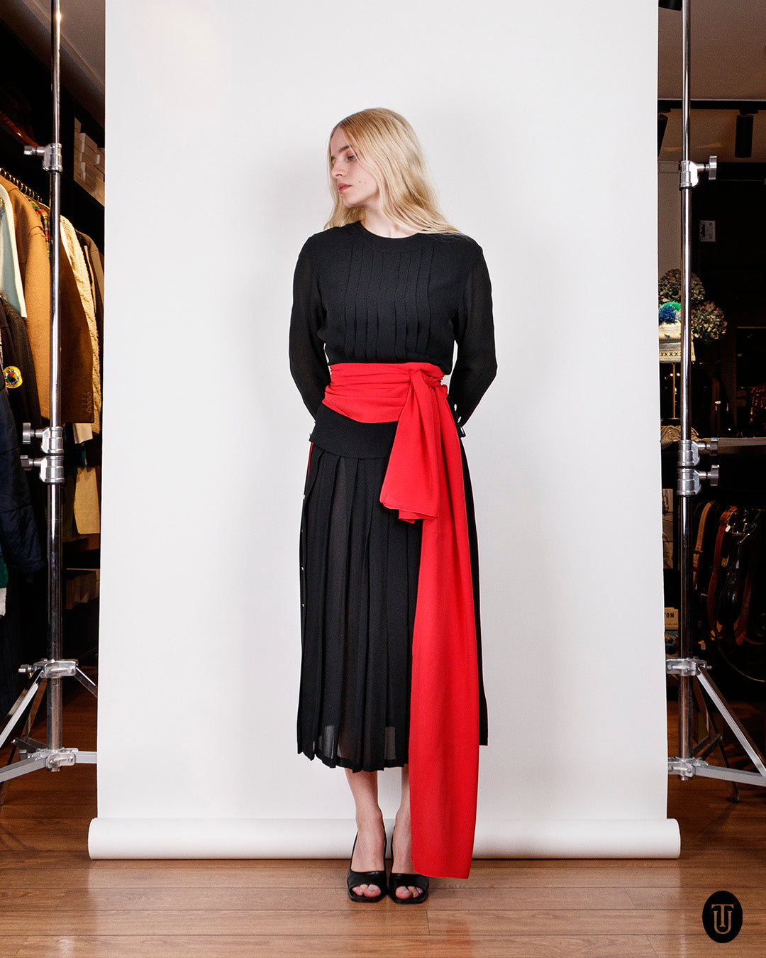 90's Chanel Black Two-Piece Dress S