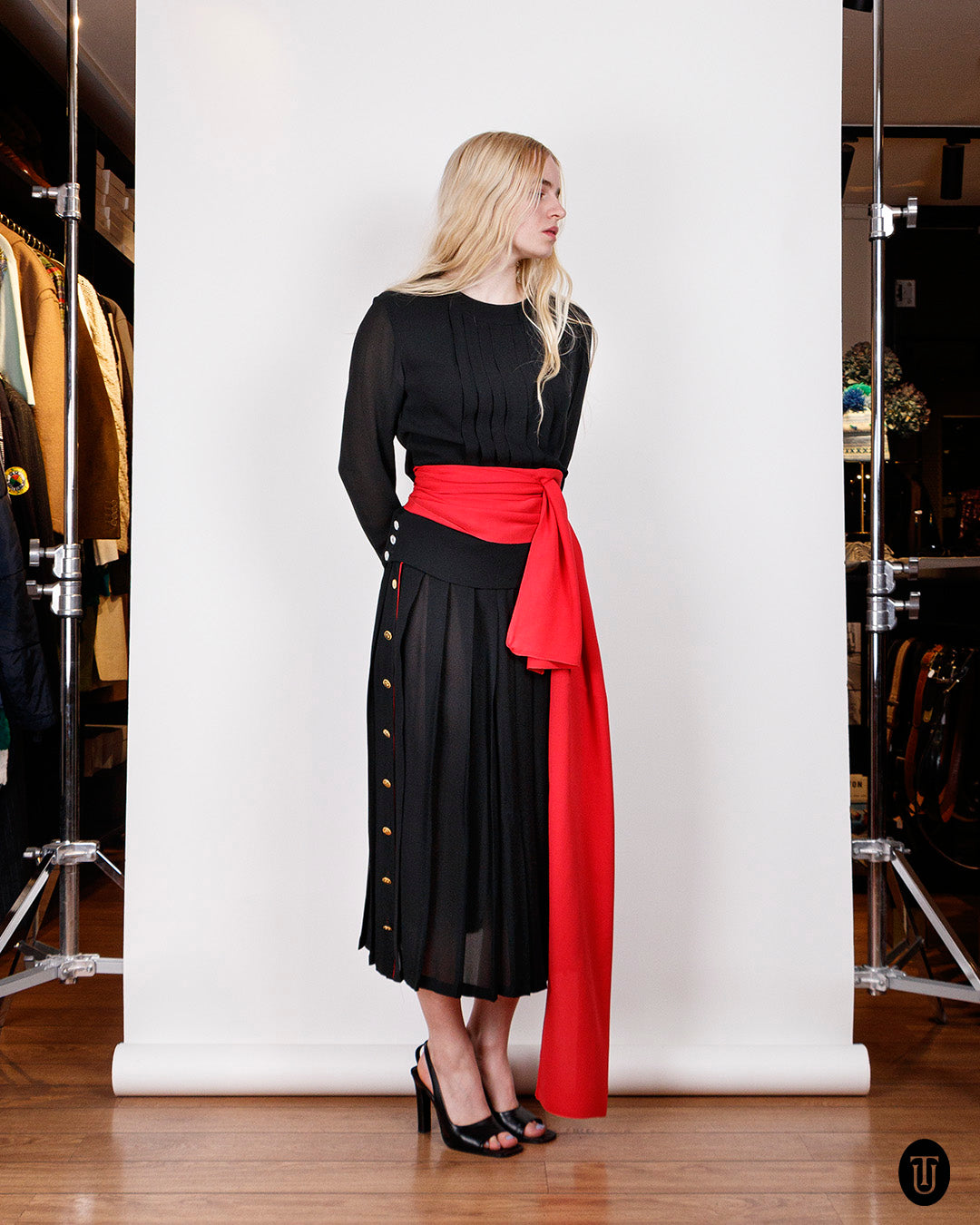 90's Chanel Black Two-Piece Dress S