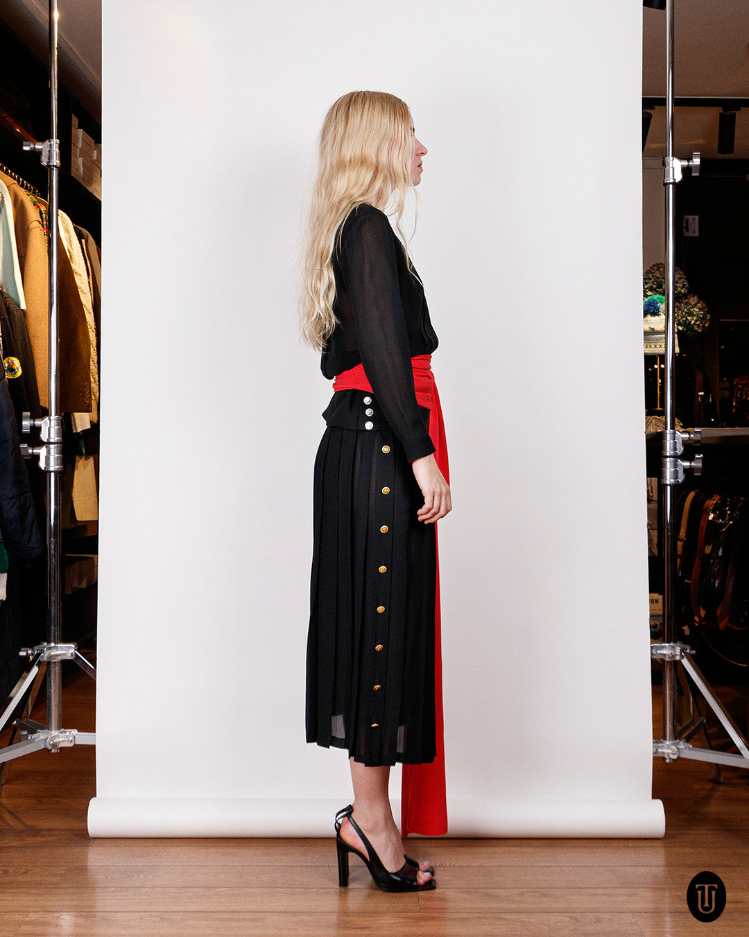 90's Chanel Black Two-Piece Dress S