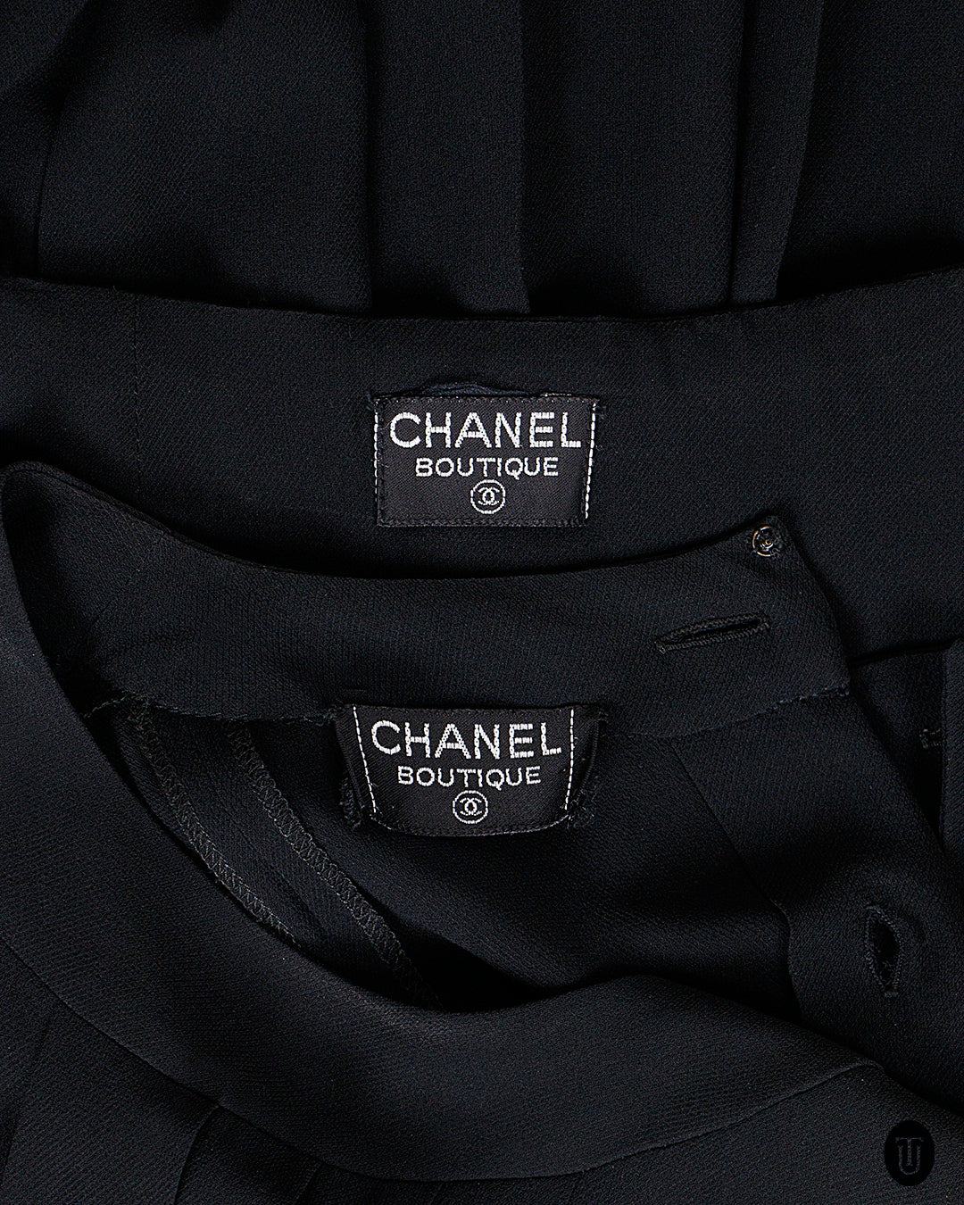 90's Chanel Black Two-Piece Dress S