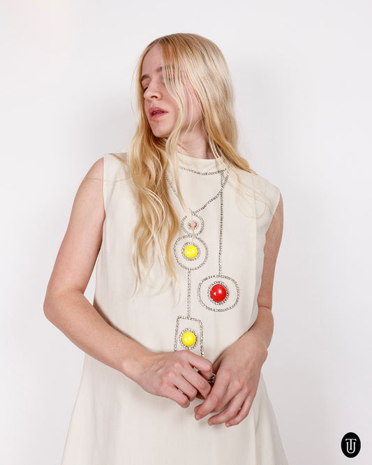 60's Jeanne Lanvin Silk Sack Dress S